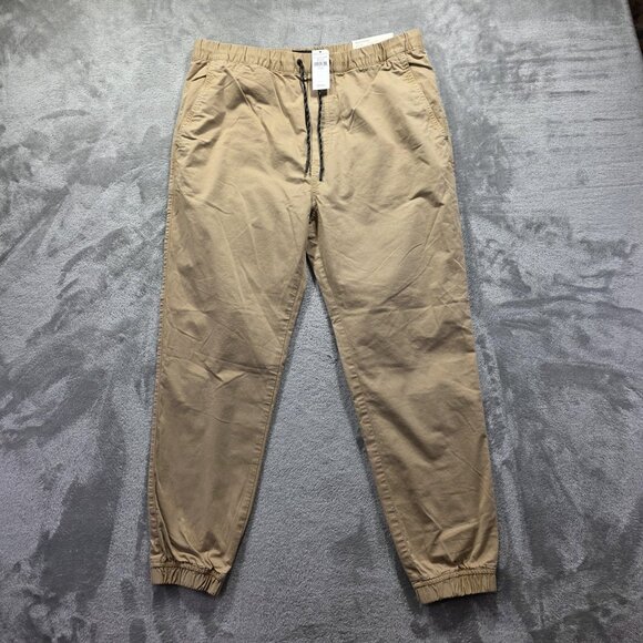 American Eagle Twill Jogger Pants Mens Medium Khaki Ne(X)t Level Flex Chino - Picture 1 of 11